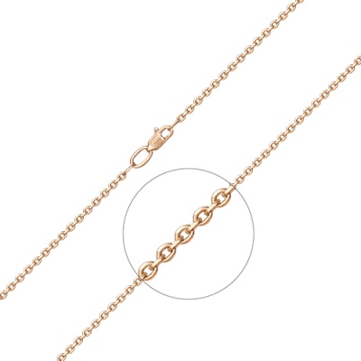 Цепочка из красного золота 50 см PLATINA jewelry