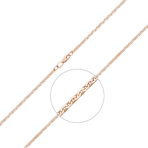 Цепочка из красного золота 55 см PLATINA jewelry