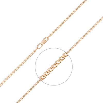 Цепочка из красного золота 75 см PLATINA jewelry