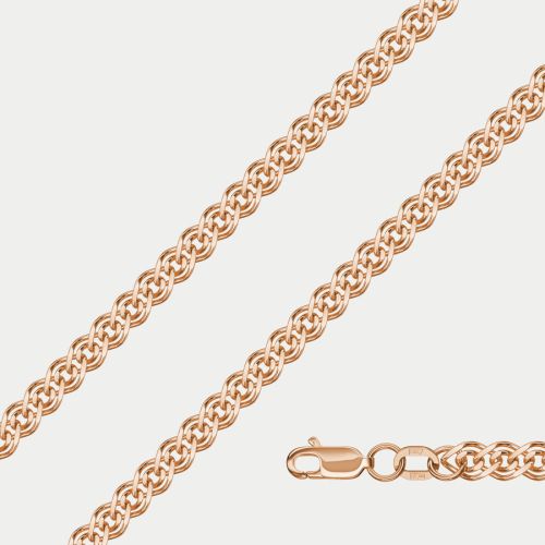 Цепочка из розового золота 55 см LINEA