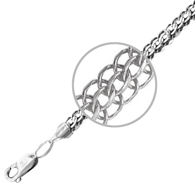 Цепочка из серебра 40 см Эстет