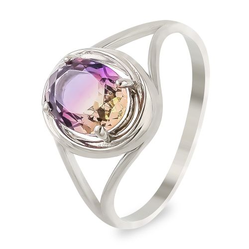 Кольцо женское из серебра с аметрином 585Gold