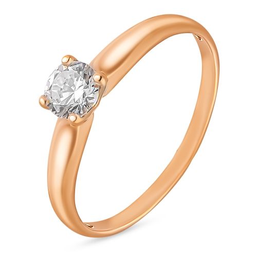 Кольцо женское из серебра с фианитом 585Gold