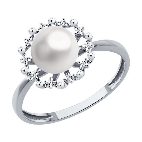 Кольцо из белого золота Diamant