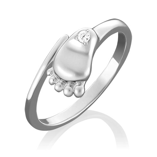 Кольцо из белого золота р. 14 PLATINA jewelry