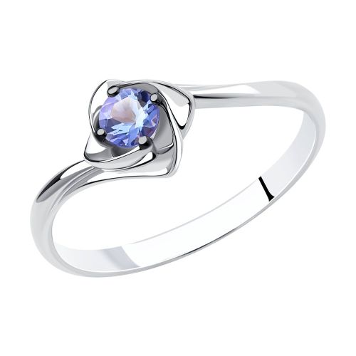 Кольцо из белого золота р. 15 SOKOLOV Diamonds