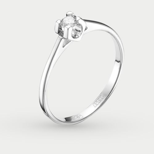 Кольцо из белого золота р. 16,5 VESNA