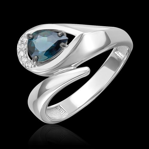 Кольцо из белого золота р. 17 PLATINA jewelry