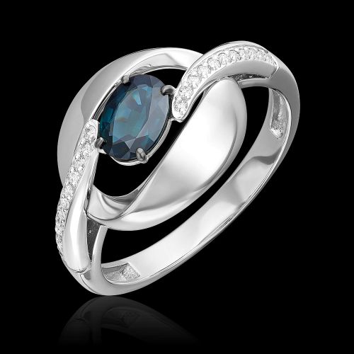 Кольцо из белого золота р. 18 PLATINA jewelry