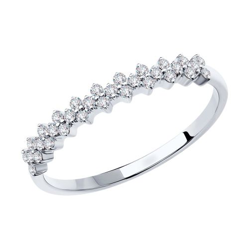 Кольцо из белого золота р. 20 SOKOLOV Diamonds
