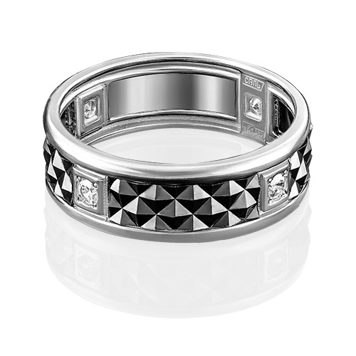 Кольцо из белого золота р. 22 PLATINA jewelry