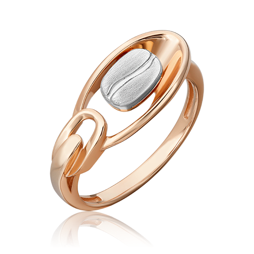 Кольцо из белого/красного золота р.18 PLATINA jewelry 01-5566-00-000-1111