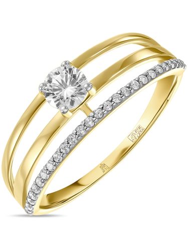 Кольцо из желтого золота р. 15,5 MIUZ Diamonds