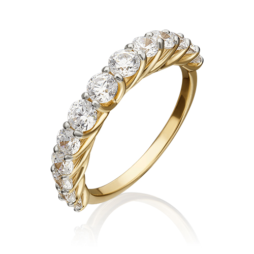 Кольцо из желтого золота р. 16 PLATINA jewelry