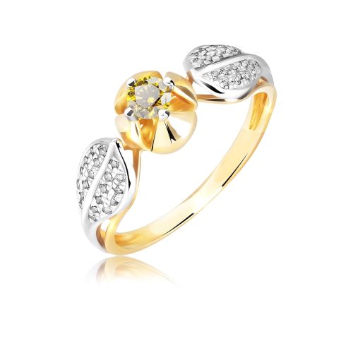 Кольцо из желтого золота р. 16,5 VALTERA