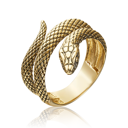 Кольцо из желтого золота р. 18 PLATINA jewelry