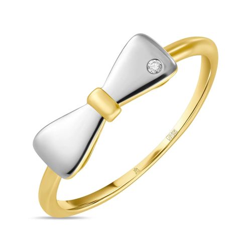Кольцо из желтого золота р. 19 MIUZ Diamonds