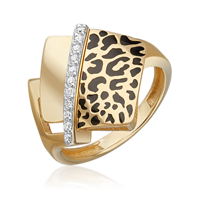 Кольцо из желтого золота р. 19,5 PLATINA jewelry