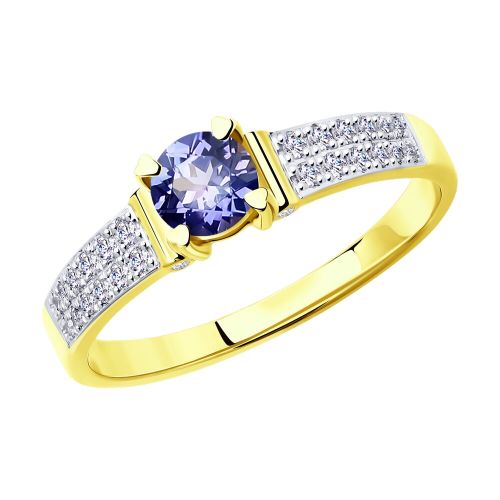 Кольцо из желтого золота р. 20 SOKOLOV Diamonds