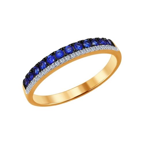 Кольцо из желтого золота с бриллиантом р. 18 SOKOLOV Diamonds