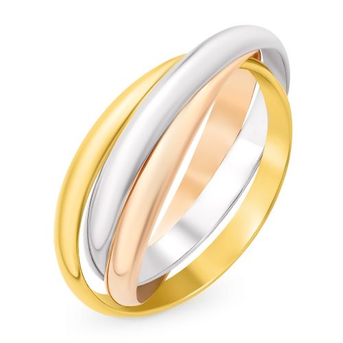 Кольцо из комбинированного золота р. 16,5 585Gold