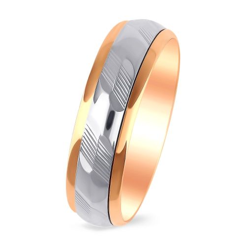 Кольцо из комбинированного золота р. 17,5 585Gold