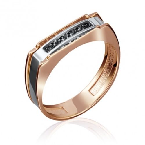 Кольцо из комбинированного золота р. 21 PLATINA jewelry