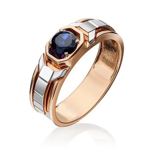 Кольцо из комбинированного золота р. 21,5 PLATINA jewelry