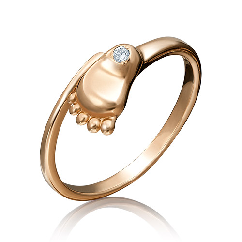 Кольцо из красного золота р. 14 PLATINA jewelry
