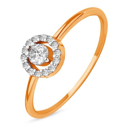 Кольцо из красного золота р. 15 585Gold