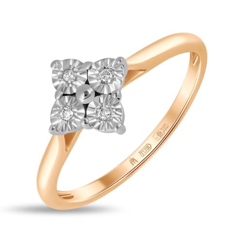 Кольцо из красного золота р. 16 MIUZ Diamonds