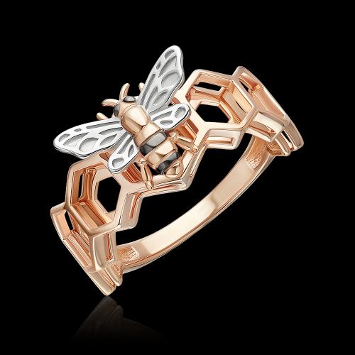 Кольцо из красного золота р. 17 PLATINA jewelry