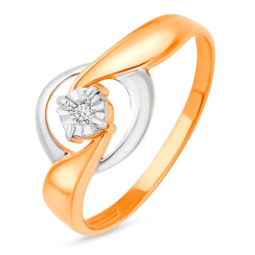 Кольцо из красного золота р. 18,5 585Gold
