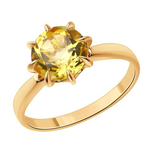 Кольцо из красного золота р. 19 Diamant