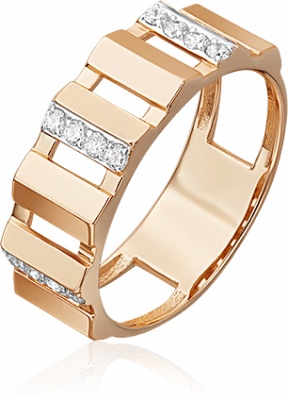 Кольцо из красного золота р. 19 PLATINA jewelry