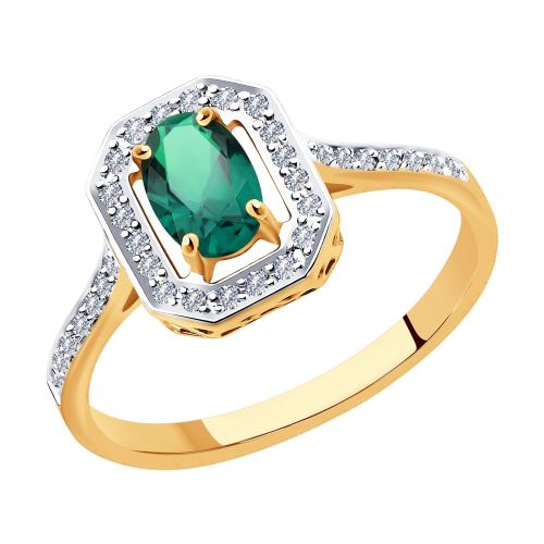 Кольцо из красного золота р. 19 SOKOLOV Diamonds