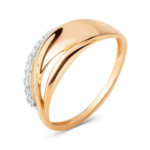 Кольцо из красного золота р. 19,5 585Gold