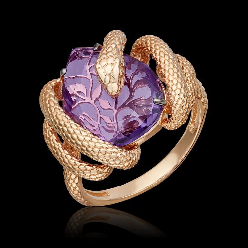 Кольцо из красного золота р. 19,5 PLATINA jewelry