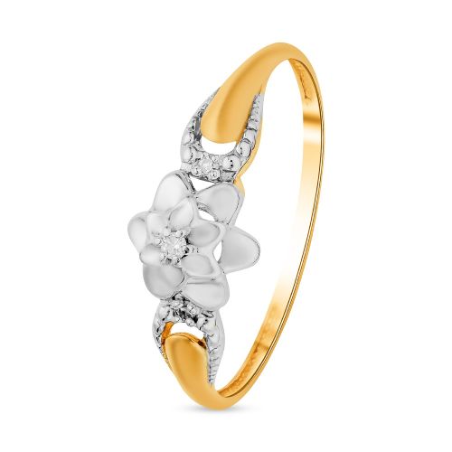 Кольцо из красного золота с бриллиантом р. 17,5 585Gold