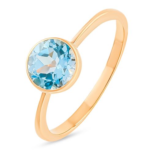 Кольцо из красного золота с топазом р. 16 585Gold