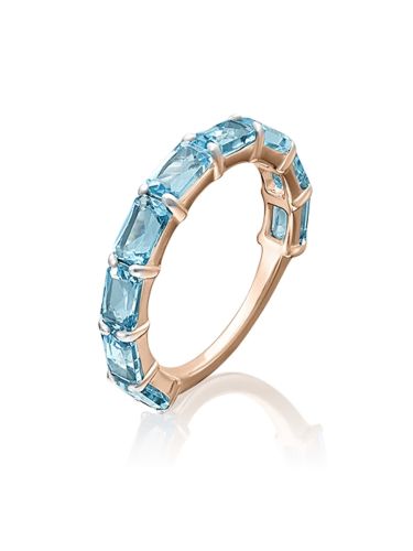 Кольцо из красного золота с топазом р. 16,5 PLATINA jewelry