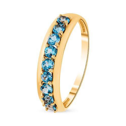 Кольцо из красного золота с топазом р. 18 585Gold