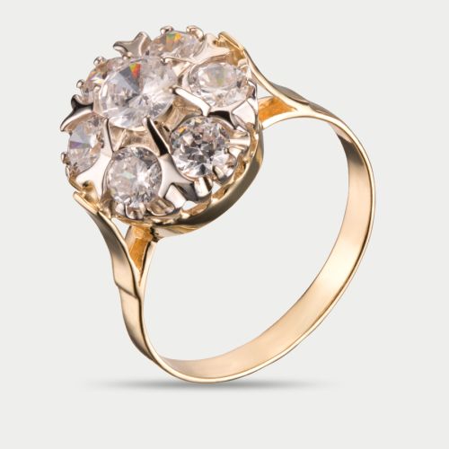 Кольцо из розового золота р. 18,5 GOLD CENTER