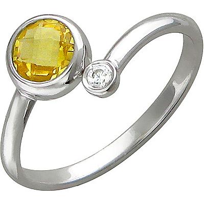 Кольцо из серебра р. 14,5 Эстет