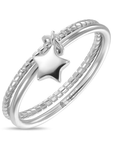Кольцо из серебра р. 16 MIUZ Diamonds (Московский ювелирный завод