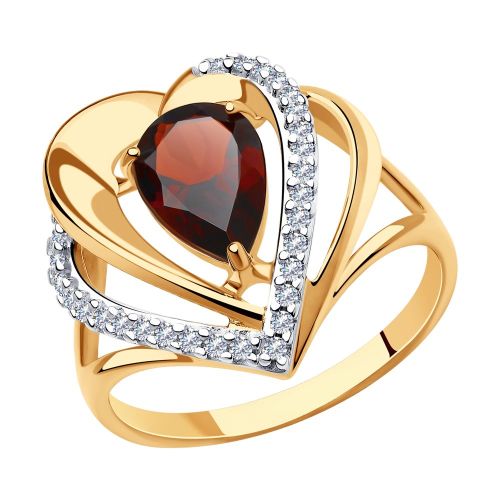 Кольцо из серебра р. 16,5 Diamant