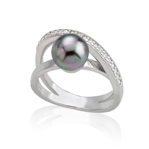 Кольцо из серебра р. 16,5 Majorica