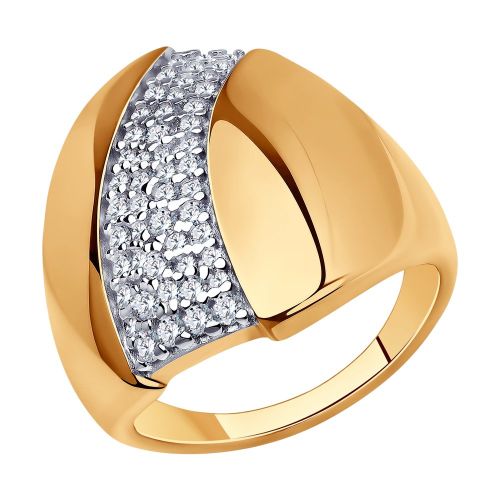 Кольцо из серебра р. 17,5 Diamant