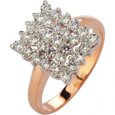 Кольцо из серебра р. 18,5 Эстет