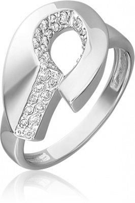 Кольцо из серебра р. 18,5 PLATINA jewelry